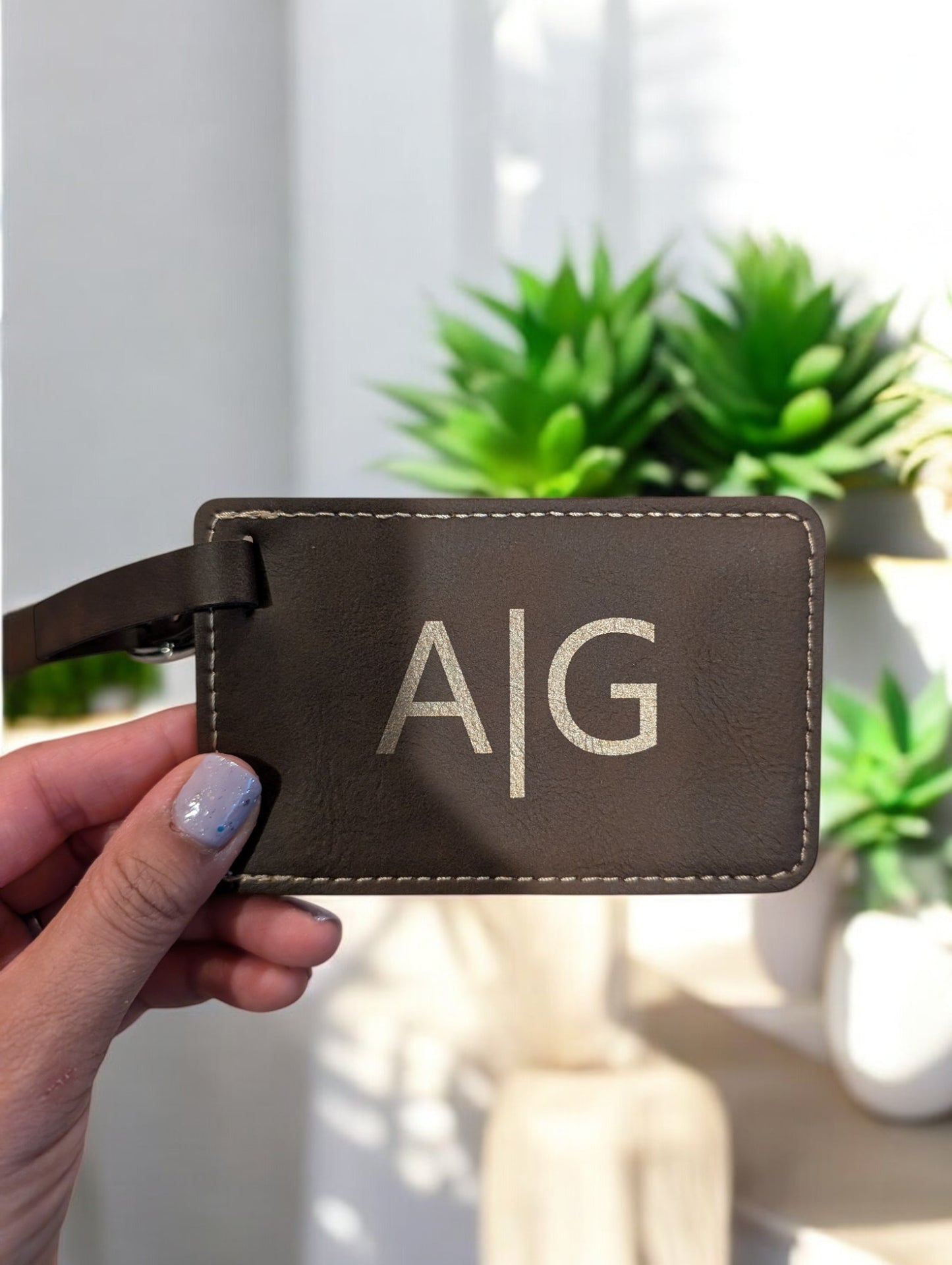 Leatherette Personalized Luggage Tag