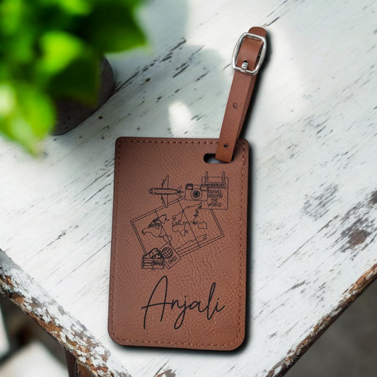 Personalized Luggage Tag - World Map