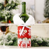 Christmas Wine Bottle Set