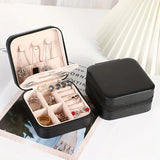 Double Layer Mirror Travel Jewelry Box