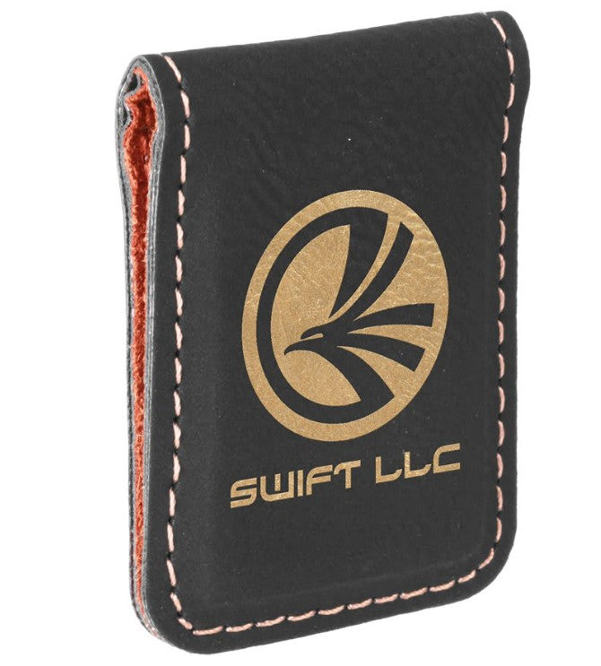 Personalized Leatherette Money Clip