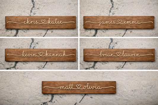 Couple Name Sign: Personalized for Valentine's Day