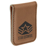 Personalized Leatherette Money Clip