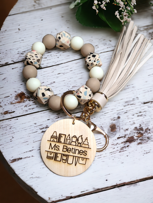 Confetti Silicone Key Wristlet