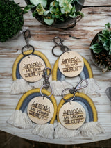 Sunshine Yellow Boho Keychain/Bag Tags