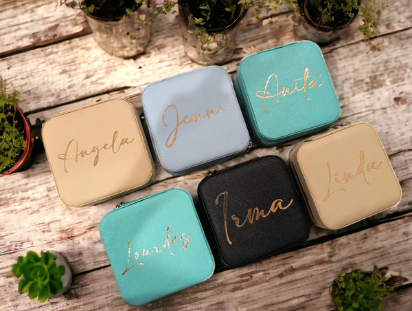 Personalized Travel Jewelry Boxes