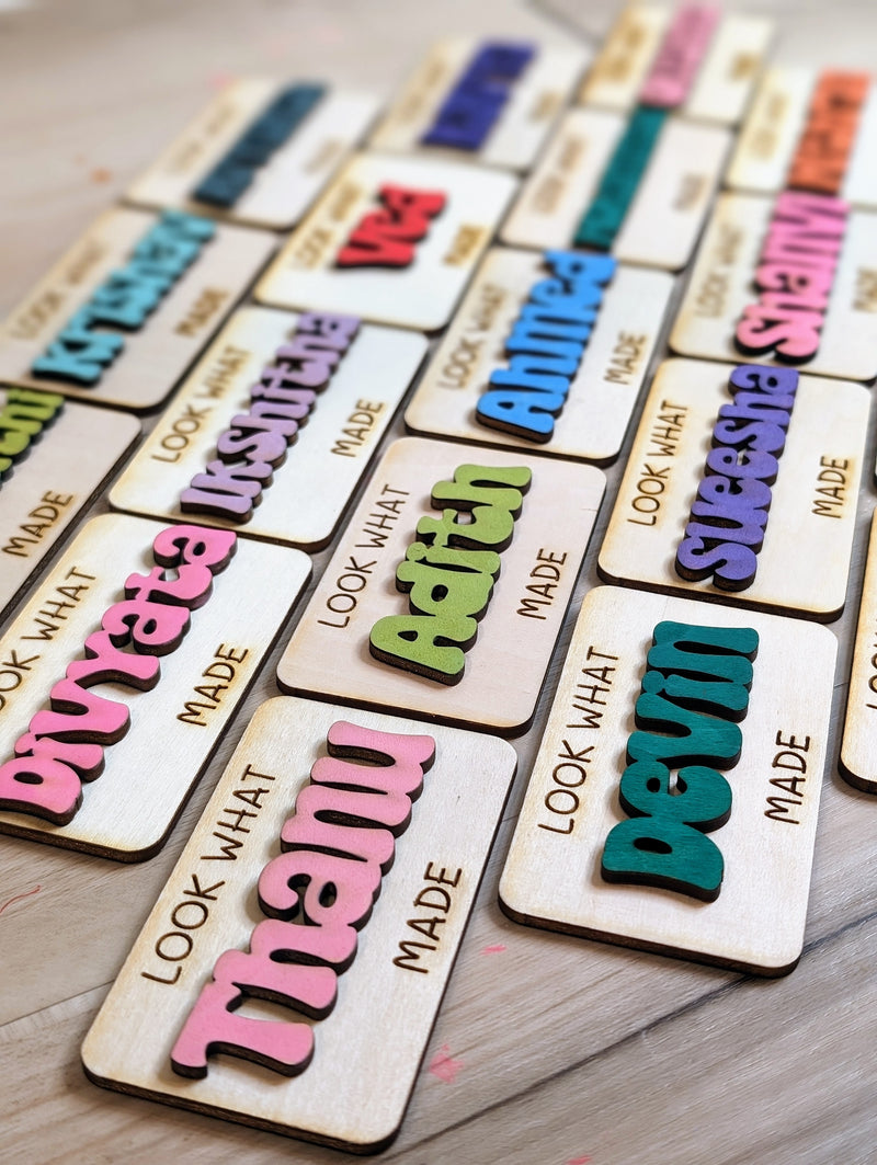 "Look What I Made" Personalized Magnets