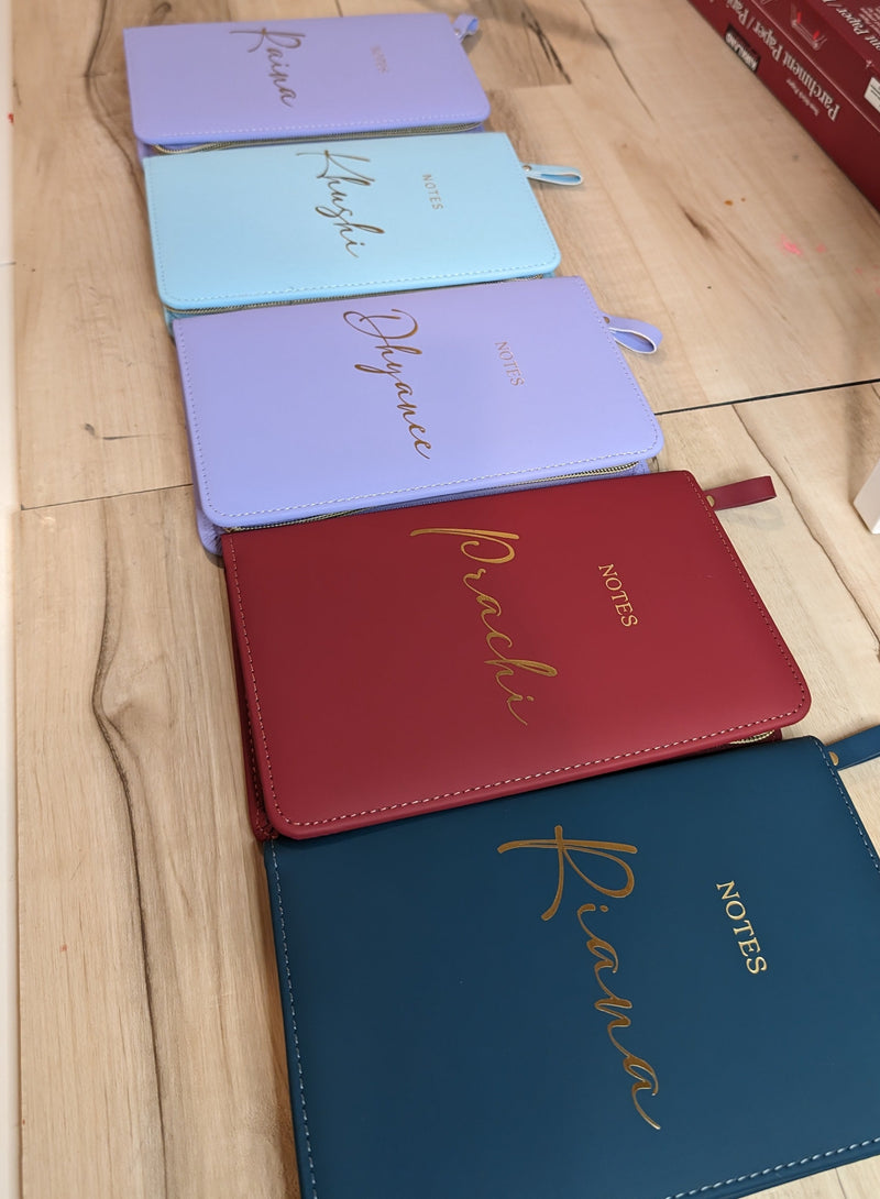 Personalized Padded Zip Journal