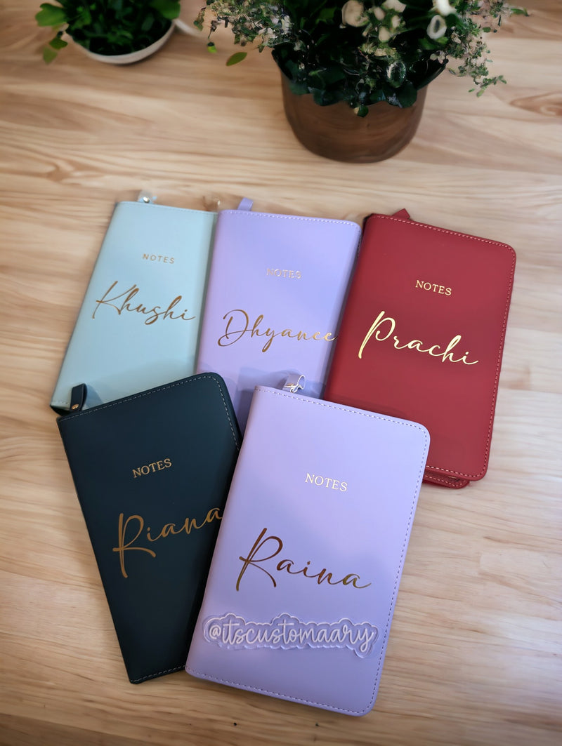 Personalized Padded Zip Journal