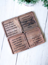 "Wine Time"  Wooden Coasters