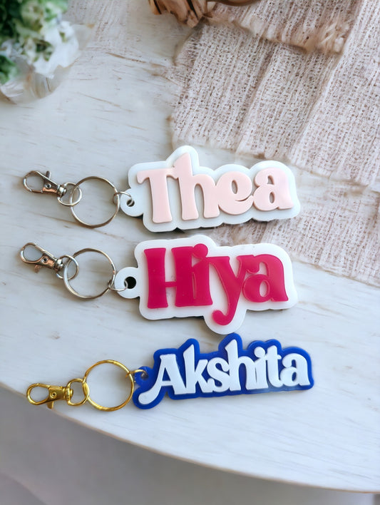 "Delightful Charm" Double Layered Acrylic Keychains/Bag Tag