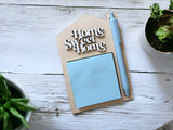 "Home Sweet Home" Post It Holder