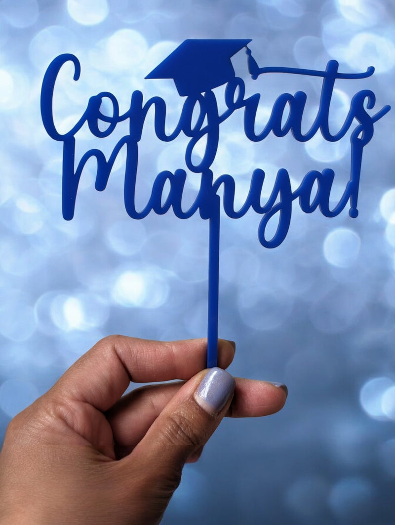 Congrats Grad Cake Topper