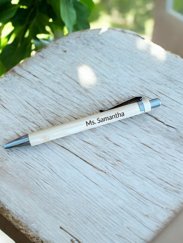 Personalized Bamboo Pen