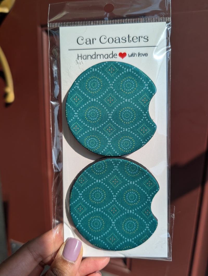 Bright and Bold Car Coasters