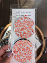 Bright and Bold Car Coasters