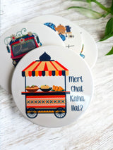 Chai Lover Ceramic Coaster Set