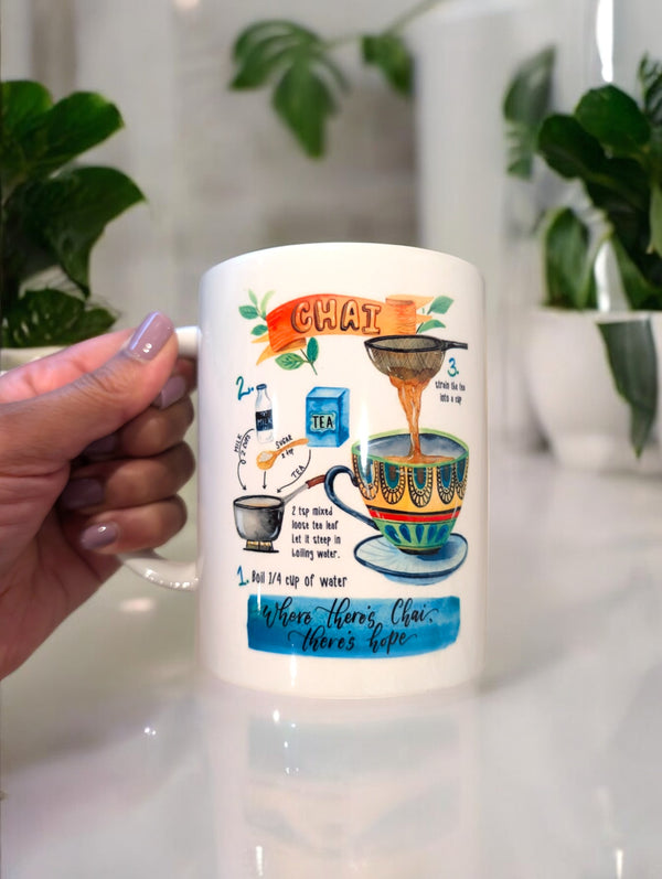 "Where there's Chai, There's Hope" Personalized Mug