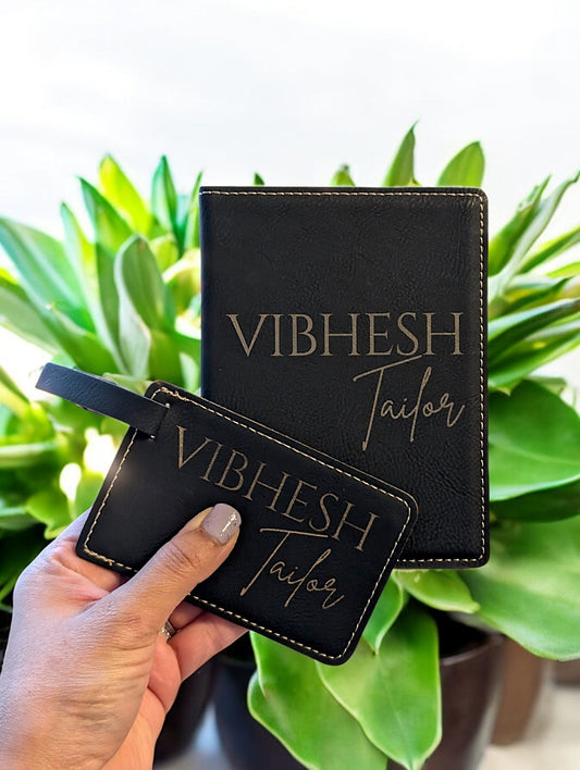 Passport and Luggage Tag Set