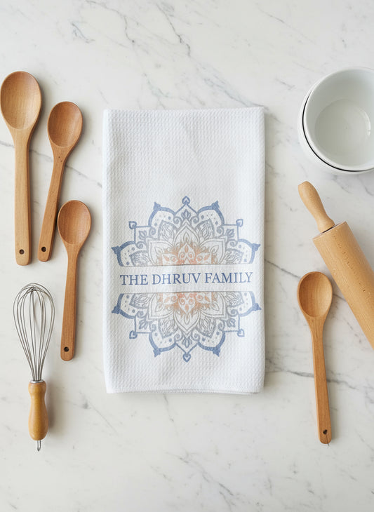 Personalized Mandala Kitchen Towel