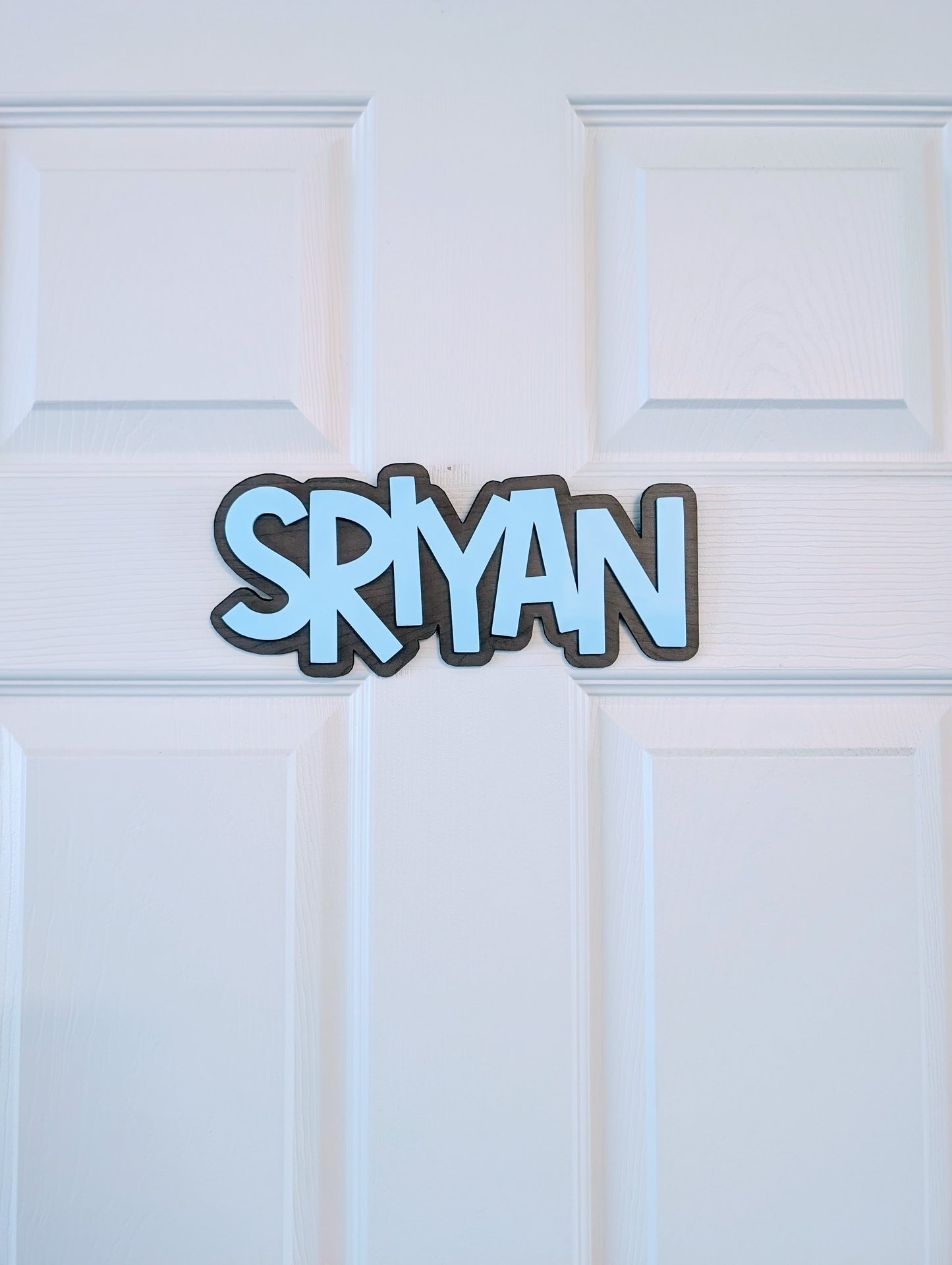 Personalized Wooden Door Name Sign