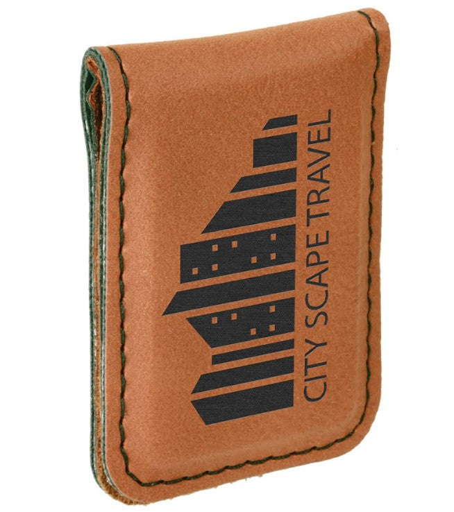 Personalized Leatherette Money Clip