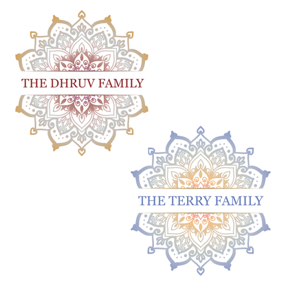 Personalized Mandala Kitchen Towel