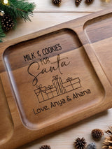 Personalized Milk and Cookies Tray for Santa