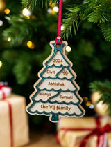 Personalized Double Layer Tree Ornament