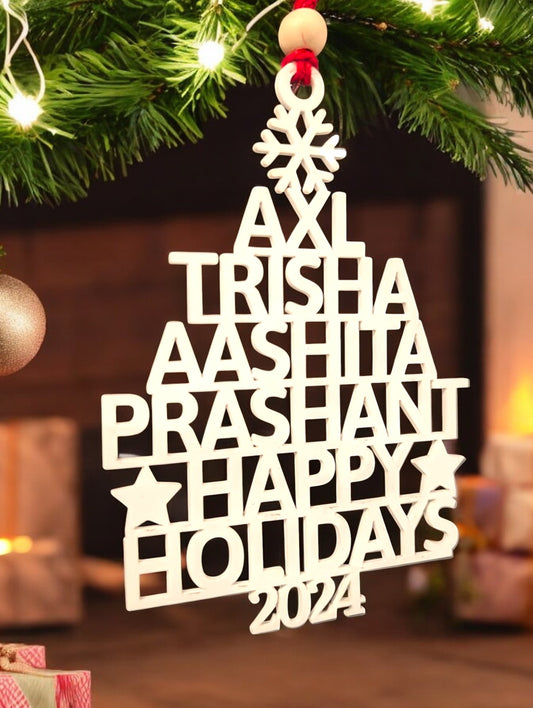 Personalized Tree Name Ornament