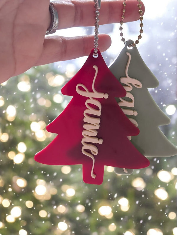 Personalized Acrylic Tree Tag / Ornament