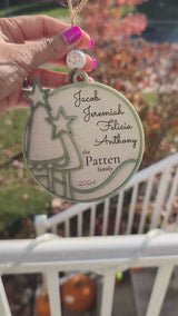 Personalized Snowy Day Ornament