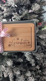 Personalized Mini Bamboo Cheeseboard Set