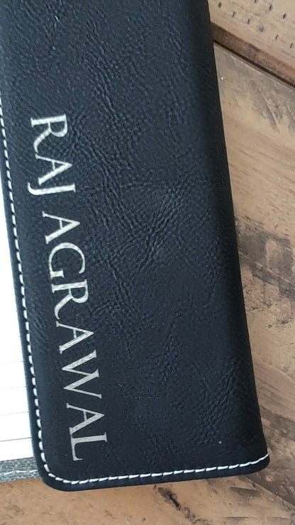 Leatherette Folding Portfolio - Medium
