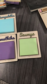 Personalized Colorful Post It Holders