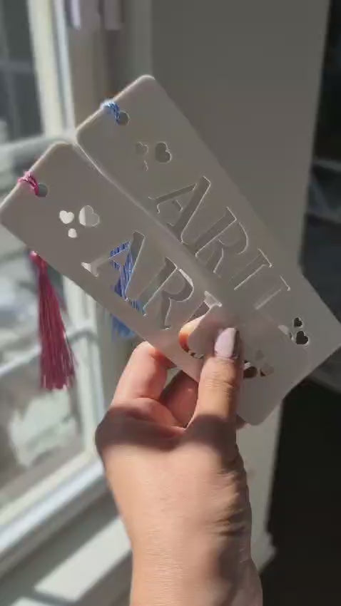 Acrylic Cut out Name Bookmark