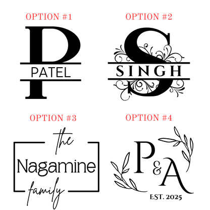 Personalized Acacia Square Wood Serving Tray