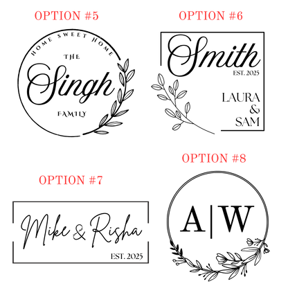 Personalized Acacia Square Wood Serving Tray