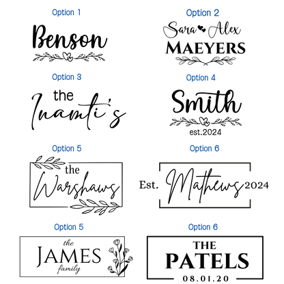 Personalized Marble and Wood Coasters with Marble Stand