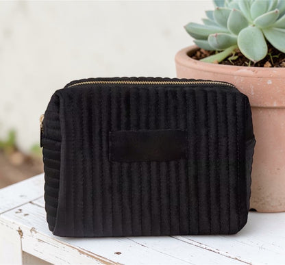 Personalized Velvet Vanity Pouch Set