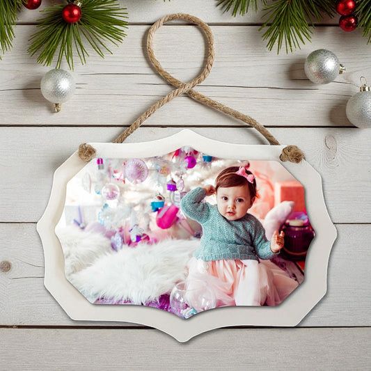 Wooden White Benelux Ornament with Photo