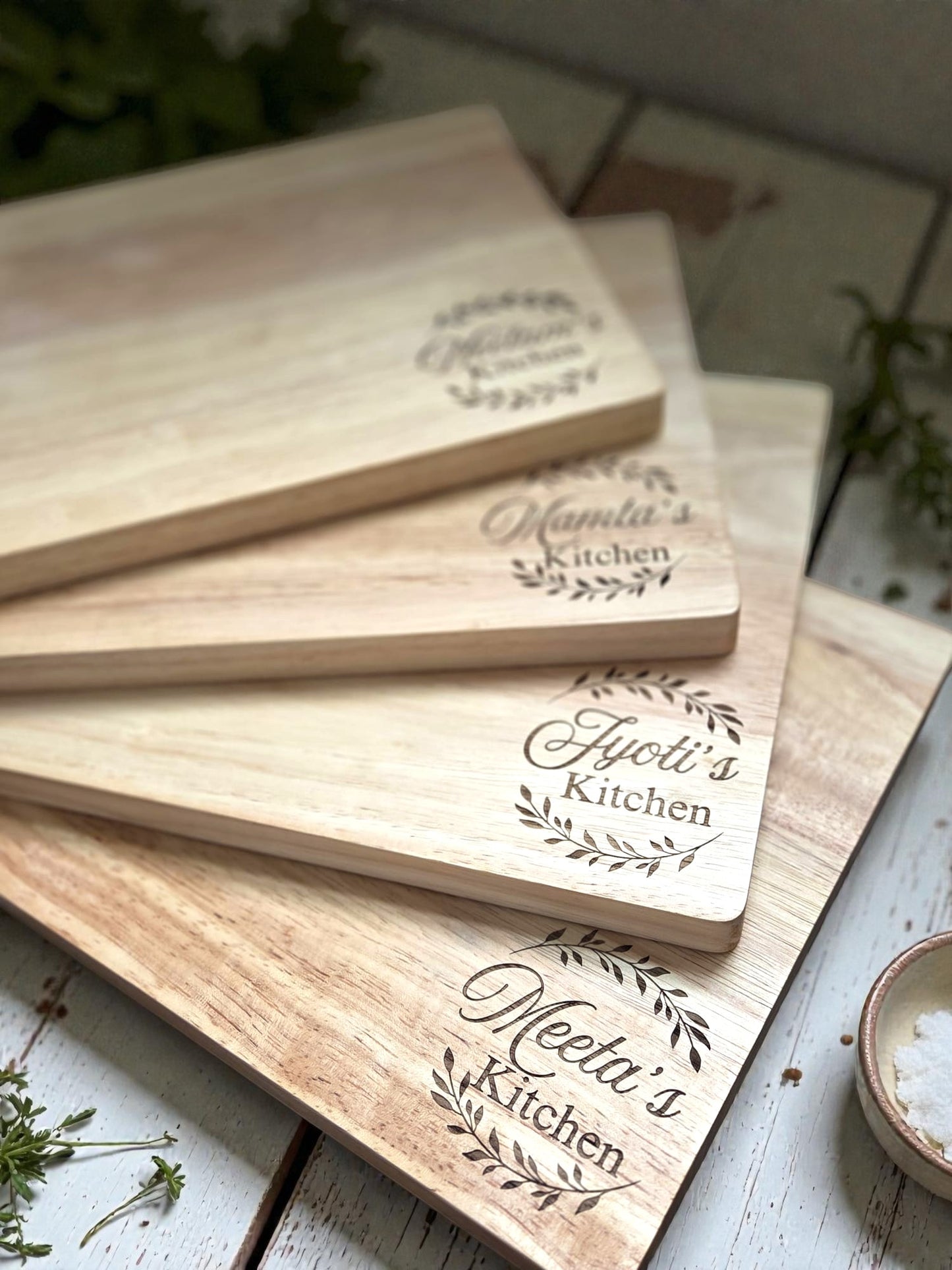 Personalized Rubberwood Cutting Board