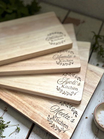 Personalized Rubberwood Cutting Board