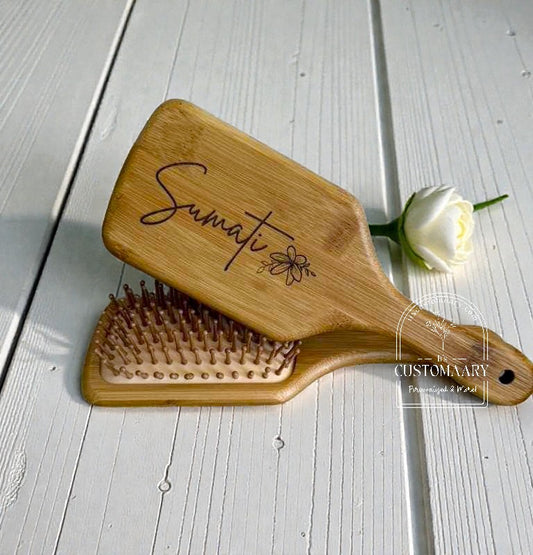 Personalized Bamboo Hair Brush