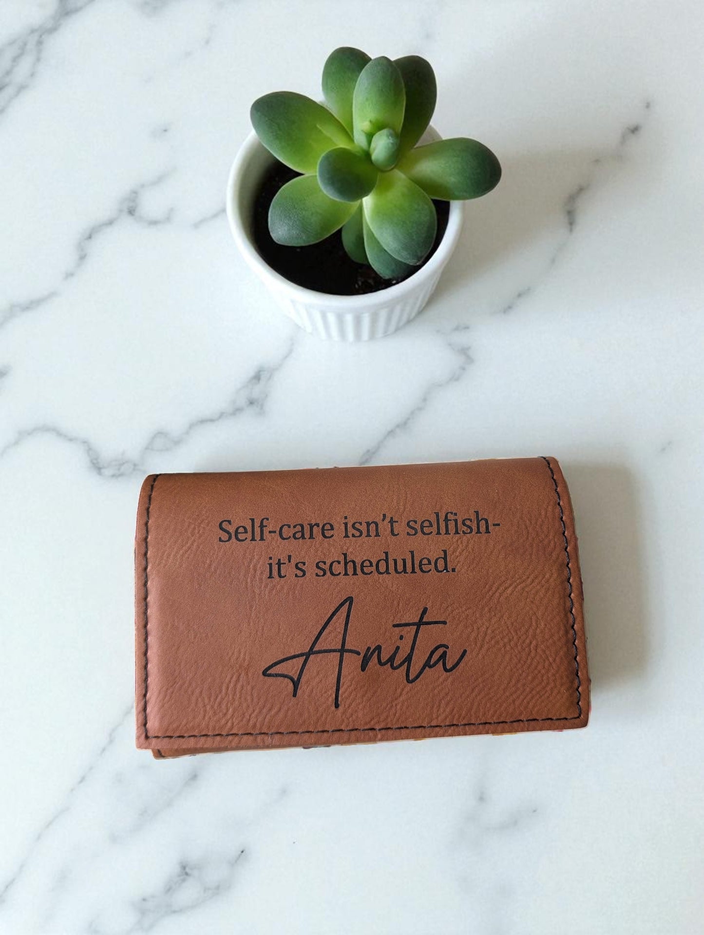 "Self-Care Isn't Selfish" Personalized Pill Box