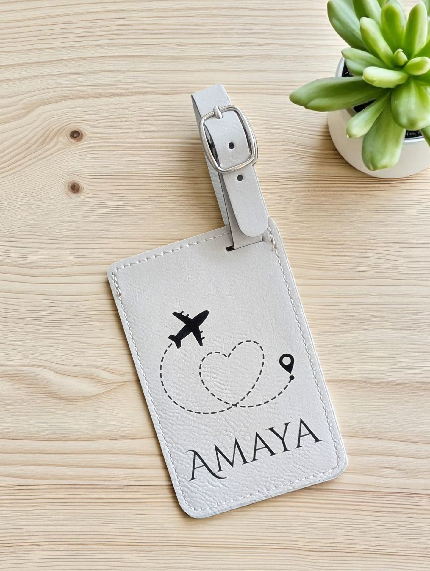 Personalized Luggage Tag - Love is in the Air